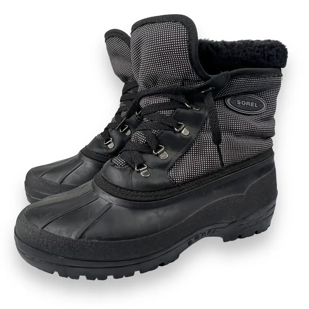 Sorel Duck Boots Shin Above Ankle Waterproof Felt Fleece Lined Winter Women‎ 9